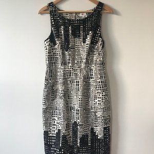Anthropologie Cityscape Print Shift Dress Size 8